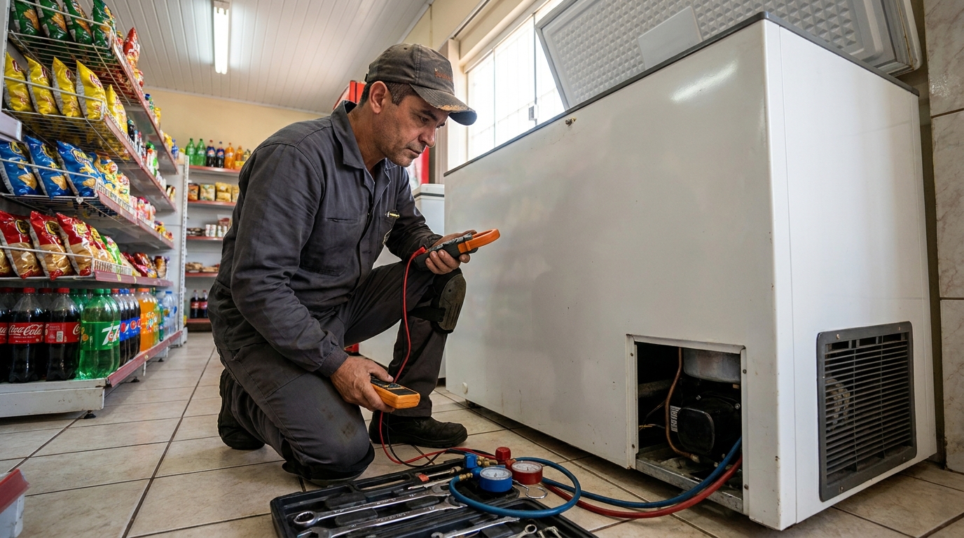 Conserto de placa eletrônica de freezer na Vila Andrade, Zona Sul‑SP